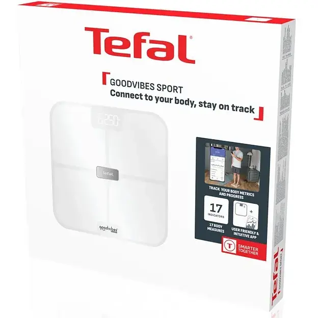 Ваги підлогові Tefal Goodvibes Sport білі (BM9740F0) - фото 8
