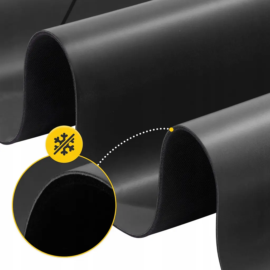 Килимок (мат) спортивний 4FIZJO PU 183 x 68 x 0.4 см для йоги та фітнесу 4FJ0587 Black (P-5907739319531) - фото 11