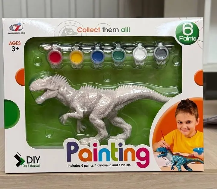 Набор для творчества Dino Toys Раскрась динозавра набор 1_154A (Q9899-154A-1) - фото 2