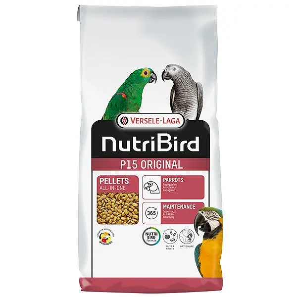 Корм для великих папуг Versele-Laga NutriBird P15 Original Верселе-Лага НУТРІБЕРД Оріджинал щоденний 10 кг (221273)