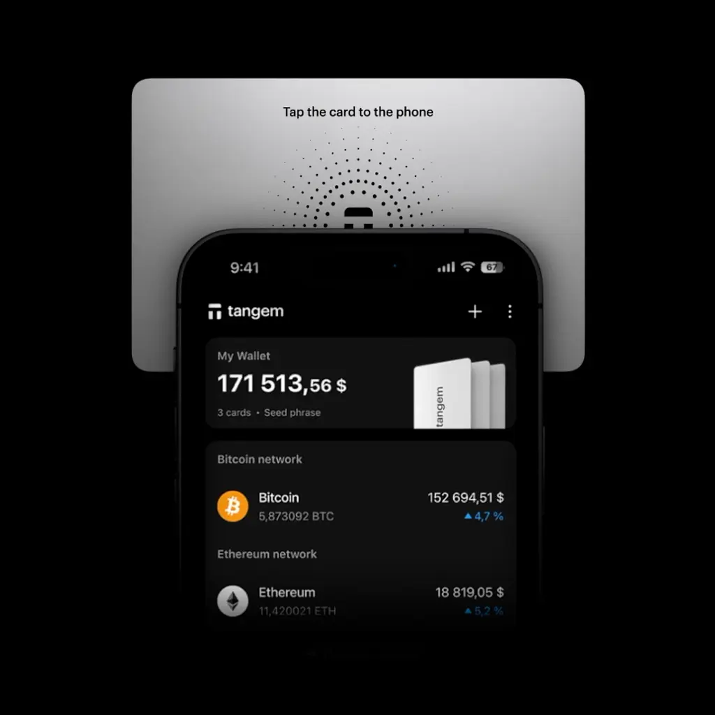 Криптогаманець Tangem Wallet 2.0 набір з 3 карток White (TG128X3-W) - фото 5