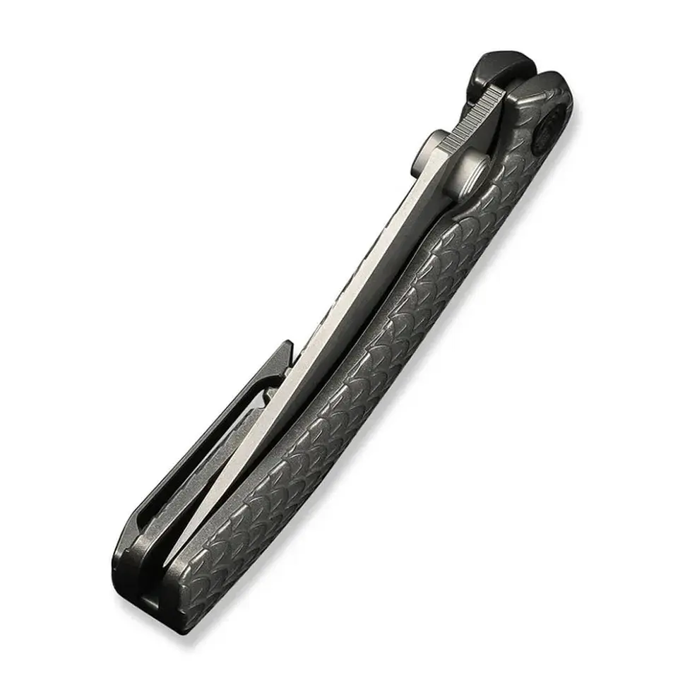 Ніж складаний туристичний Weknife Dracarys, (9.1 см) Böhler M390 / титан 6AL4V сірий - фото 7