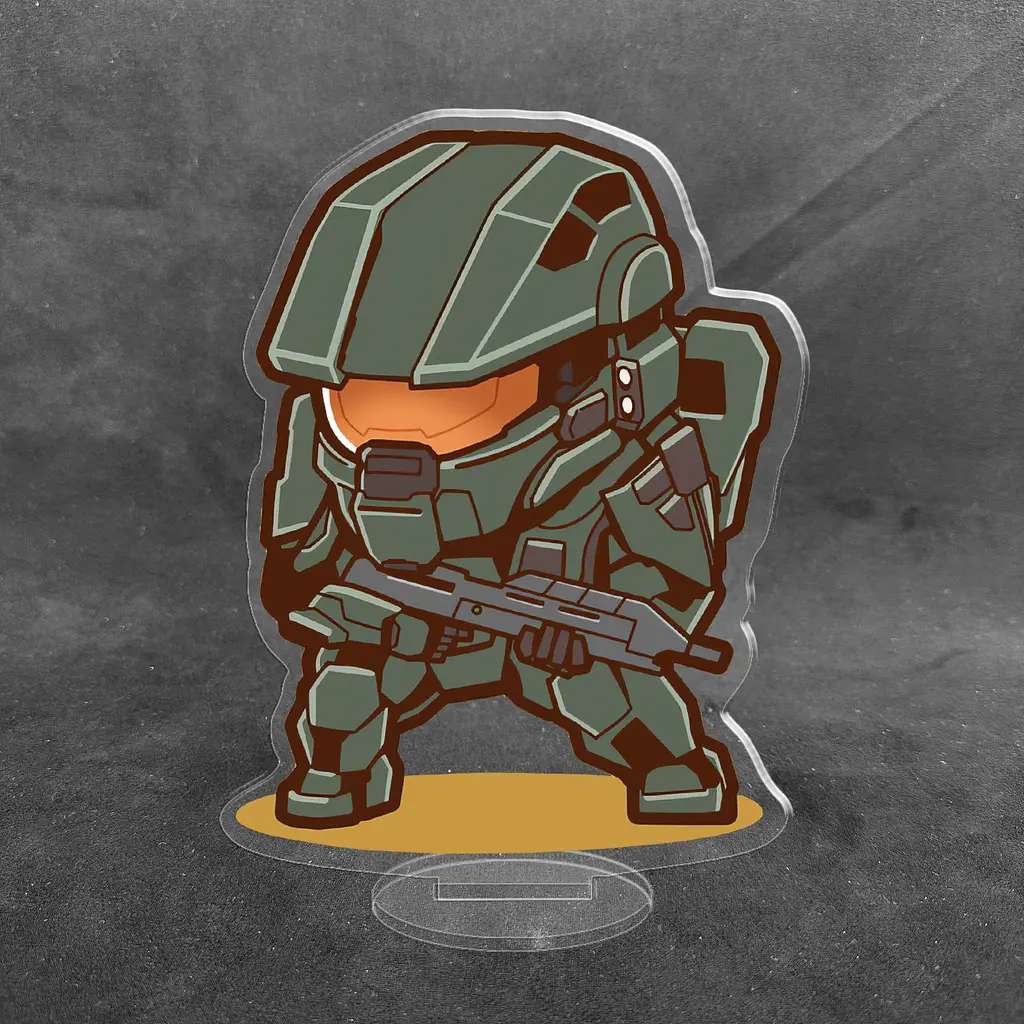 Акрилова колекційна фігурка Chibi Halo Мастер Чиф 10 cм - фото 2