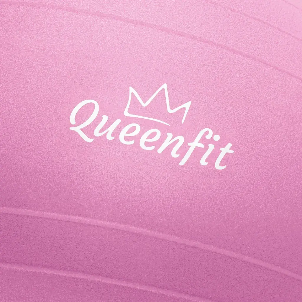 Фітбол Queenfit з насосом 65 см рожевий - фото 3
