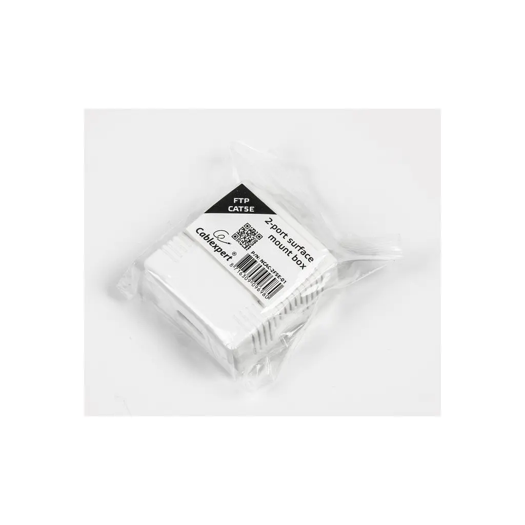 Комп'ютерна розетка Cablexpert RJ45x2 FTP, cat.5e (NCAC-2F5E-01) - фото 4