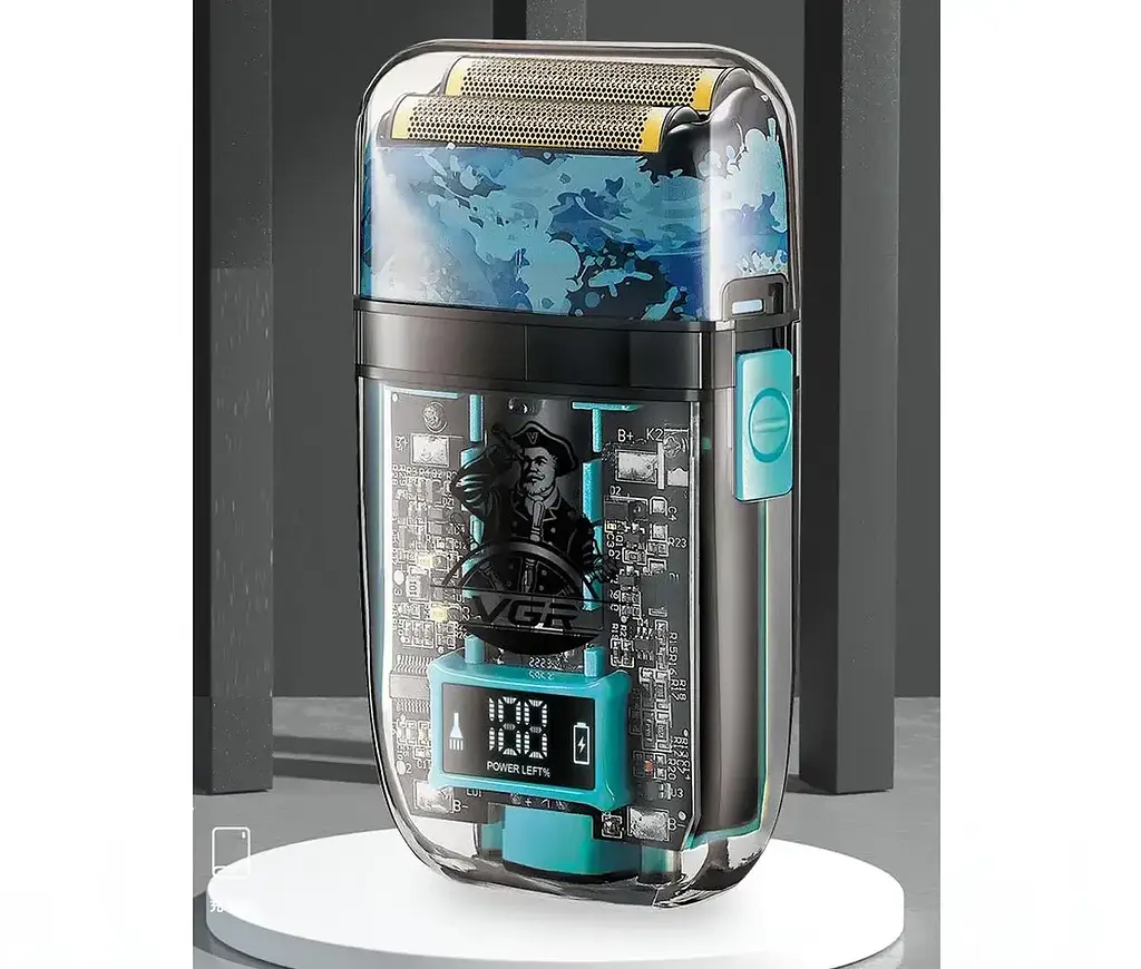 Електробритва VGR V-352 шейвер, подвійне лезо, IPX5, LED Display - фото 5