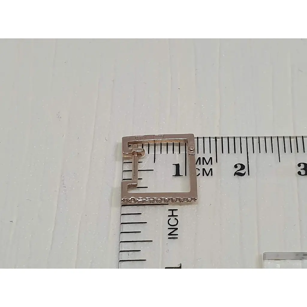 Золоті сережки Платон з фіанітами. 1С152/01Б - фото 4