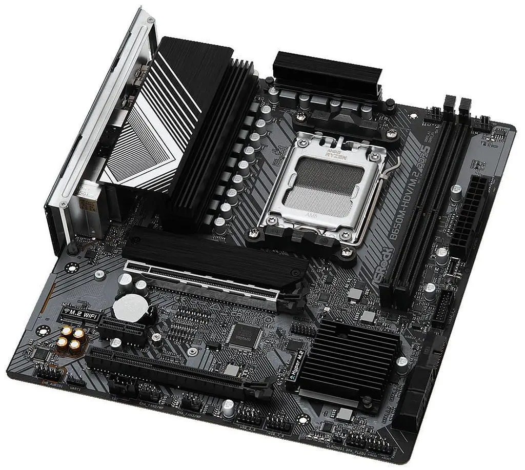 Материнська плата AsRock B650M-HDV/M.2 (B650M-HDV/M.2) (Socket AM5, AMD B650, Micro-ATX) - фото 3