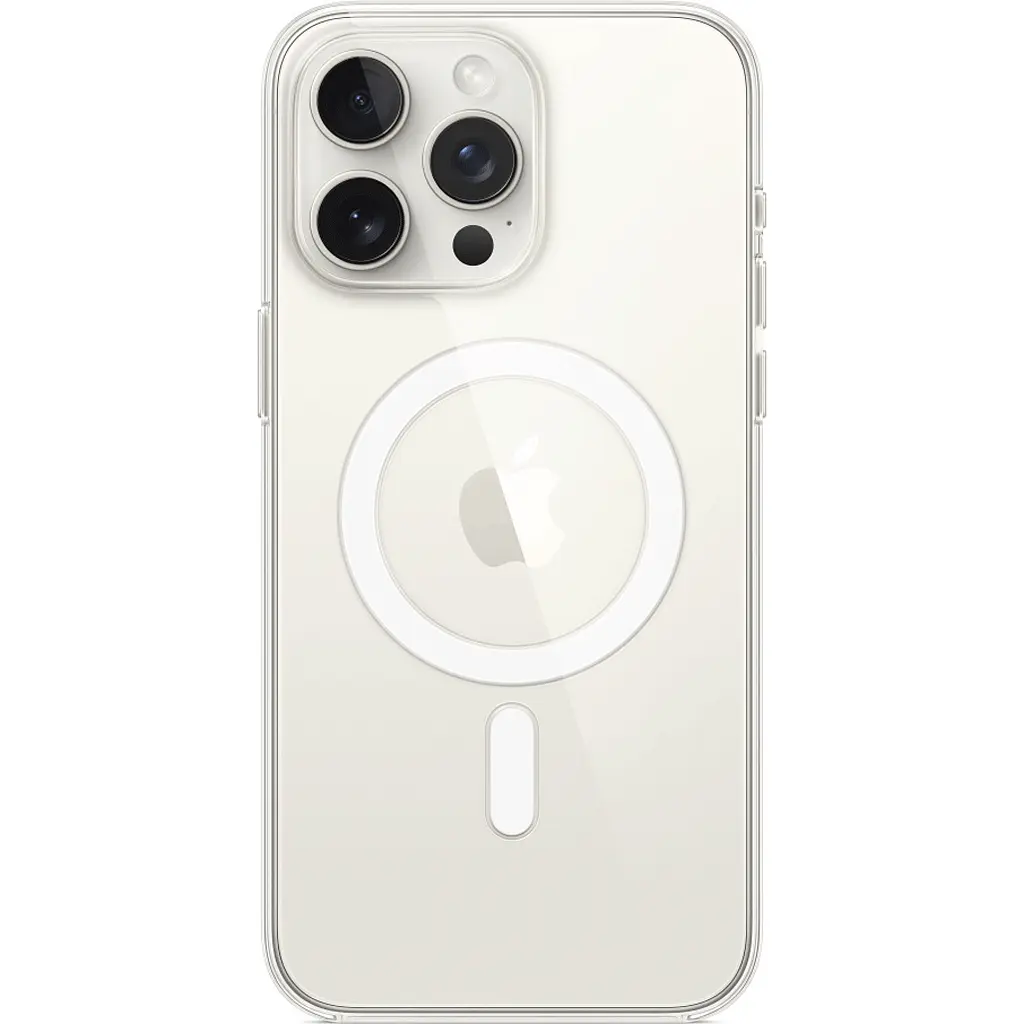 Чехол Clear Case with MagSafe для Apple iPhone 15 Pro Max Transparent AAA [92699] - фото 4