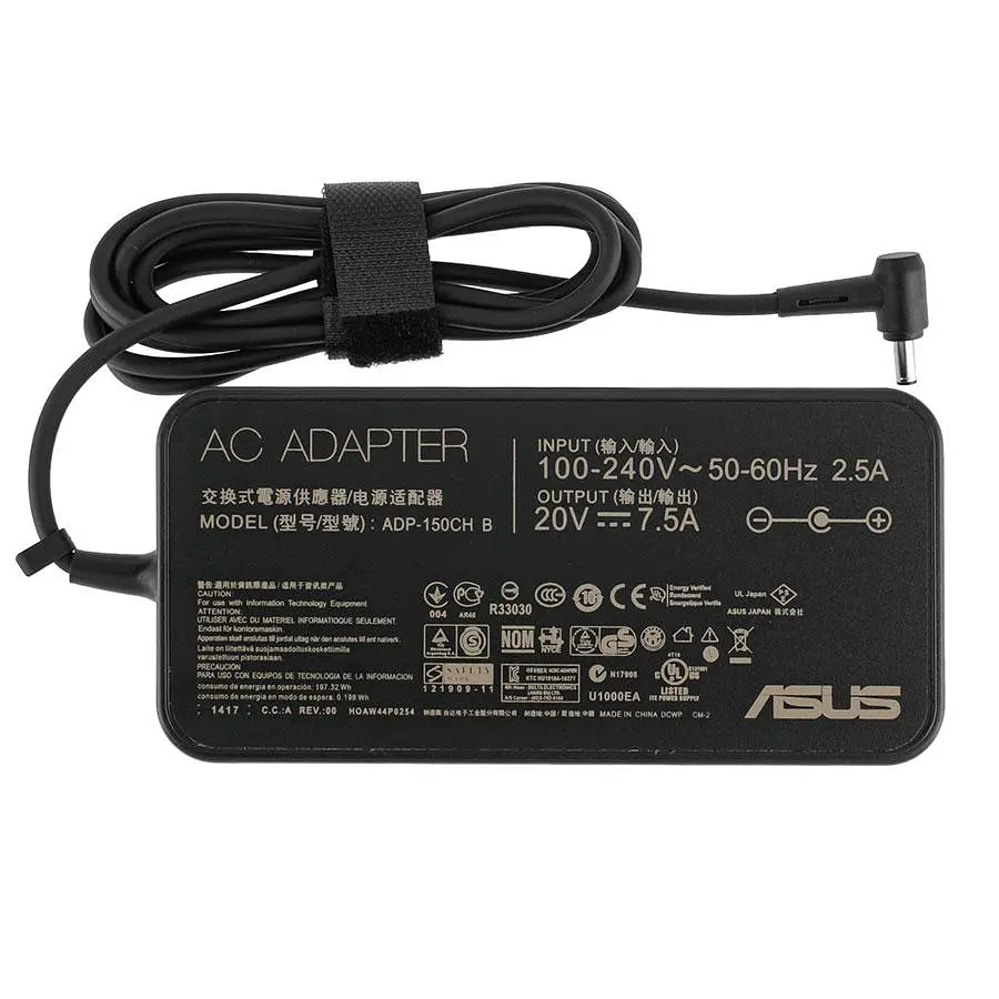 БЖ для ноутбука Asus 20V 7.5A 150W 4.5*3.0мм-PIN чорний OVALE - фото 2