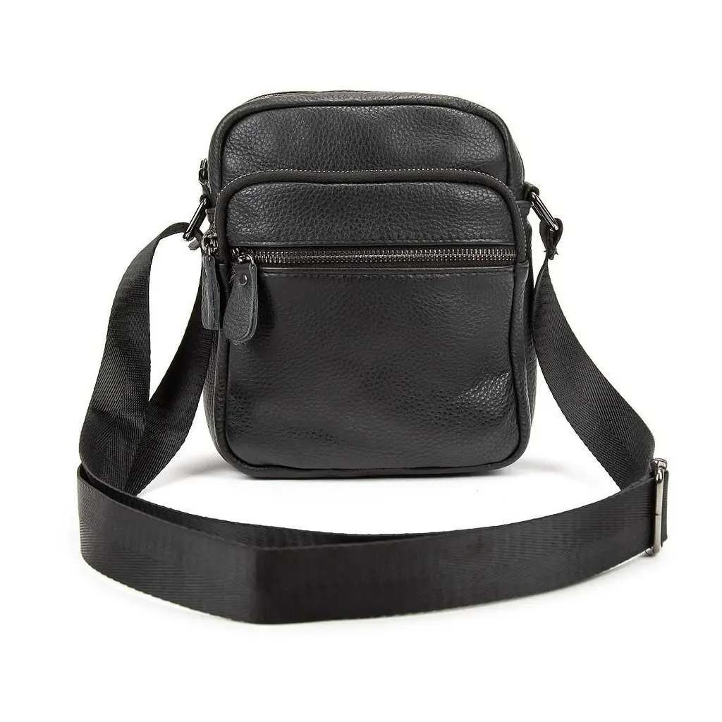Шкіряний невеликий месенджер на два відділи Tiding Bag M56-2004A - фото 3