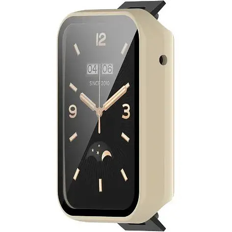 Чехол-накладка DK Пластик Gloss Glass Full Cover для Xiaomi Mi Band 7 Pro (ivory) - фото 2