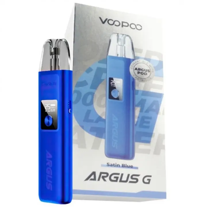 Электронная сигарета под-система VooPoo Argus G 25 W Pod 1000 mAh 2 ml Kit Satin Blue (15144) - фото 3