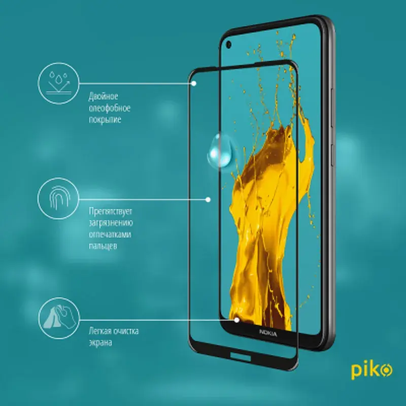 Скло захисне Piko Full Glue Nokia 3.4 (1283126511530) - фото 4