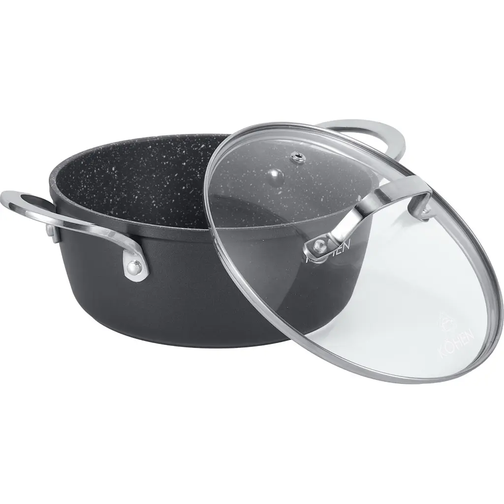 Каструля з кришкою Kohen Gourmet 24 см 4.2 (KN91325) - фото 3