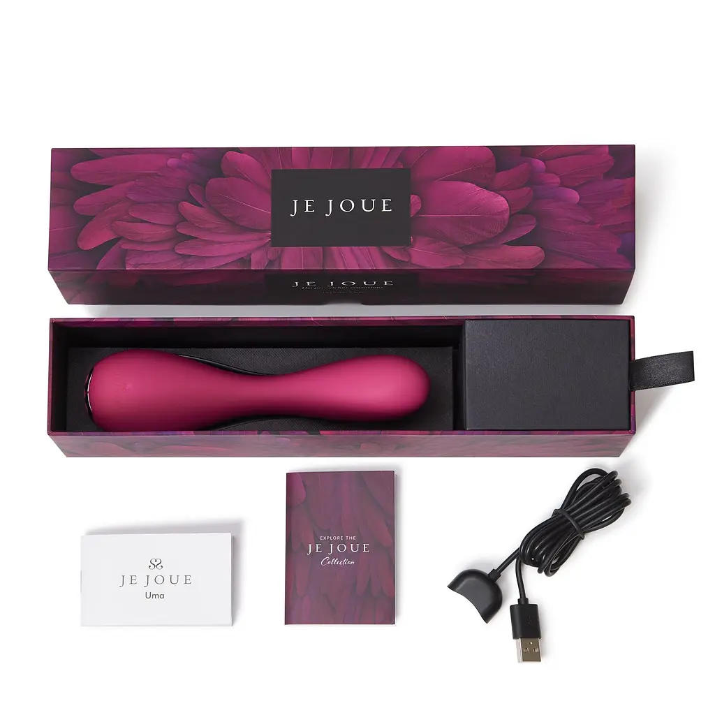 Преміум вібратор Je Joue - Uma Fuchsia універсальний з глибокою вібрацією, стимуляція точки G - фото 5