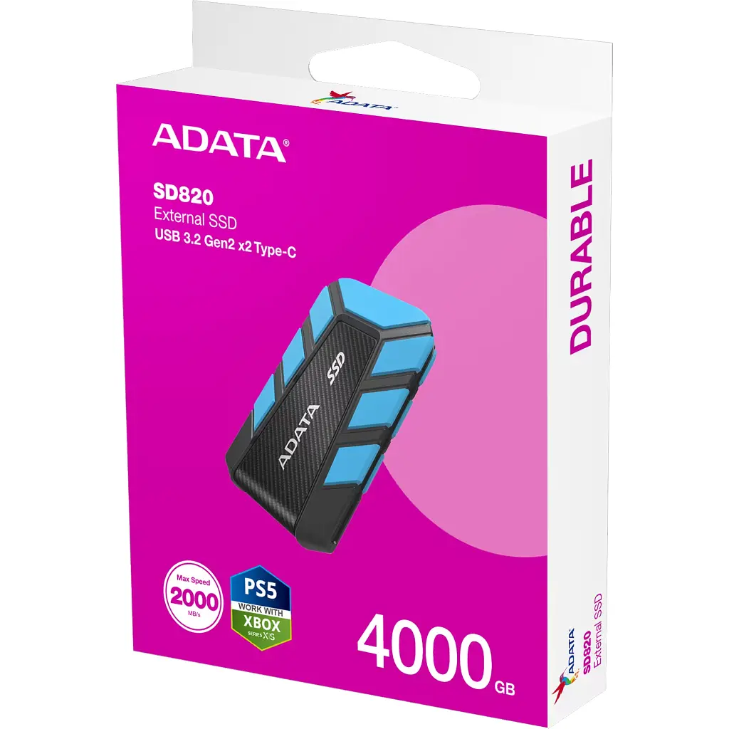 Накопичувач SSD USB 3.2 4TB SD820 ADATA (SD820-4000G-CBU) - фото 6