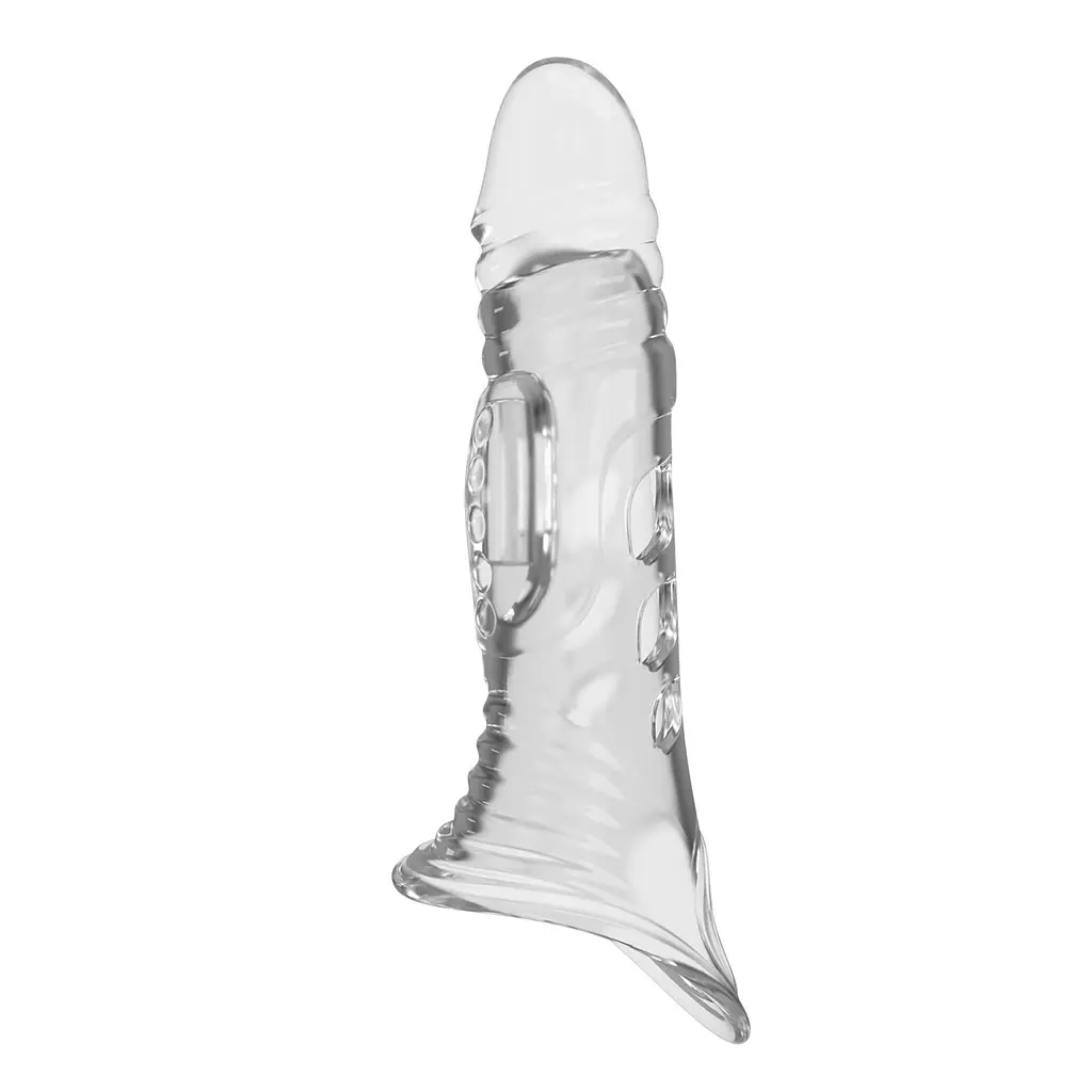 Насадка на пеніс Pretty Love Penis Sleeve 8.7" Extender, 22 см (прозорий) - фото 8