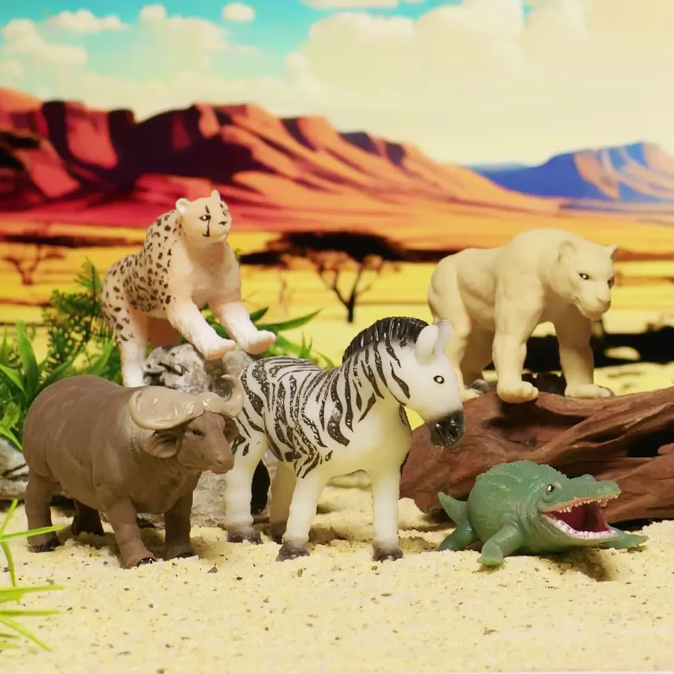 Стретч-игрушка сюрприз Стражи саванны Sbabam 101/CN24 в виде животного - фото 3