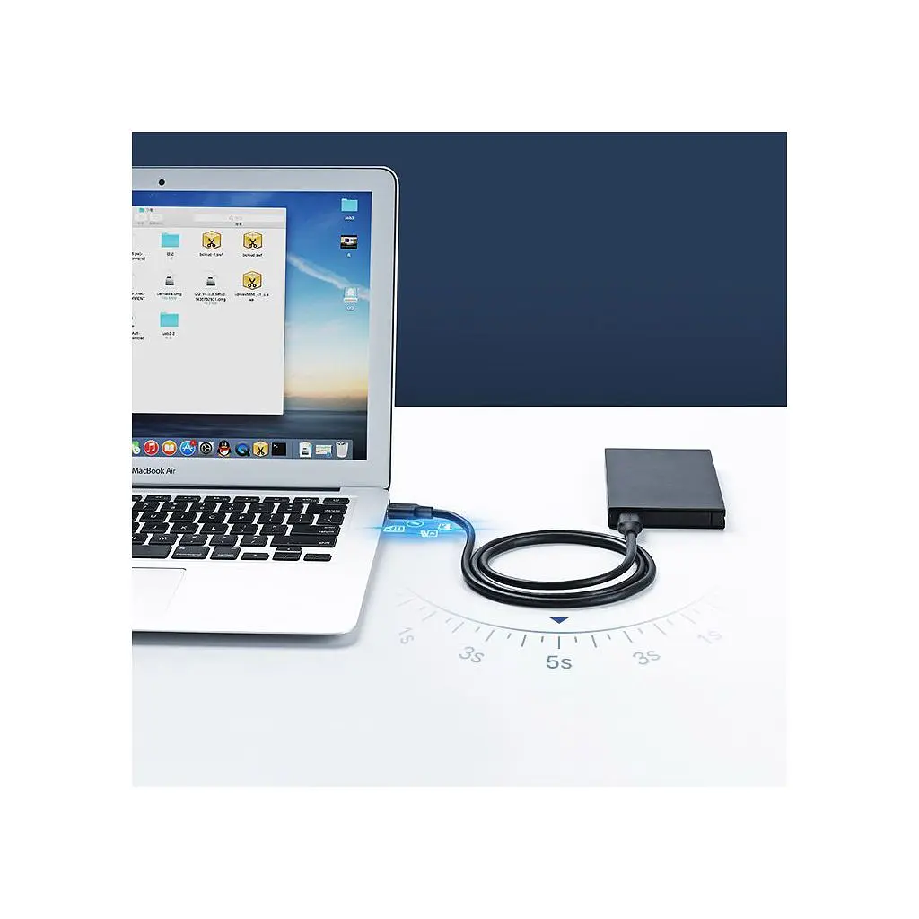Дата кабель USB 2.0 AM/AM 0.5m US102 black Ugreen (10308) - фото 10