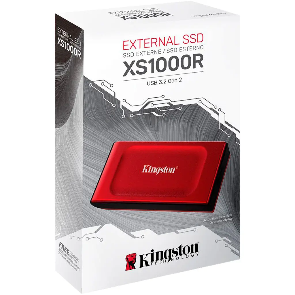 Зовнішній SSD накопичувач Kingston XS1000 1 TB [SXS1000R/1000G] [113108] - фото 5