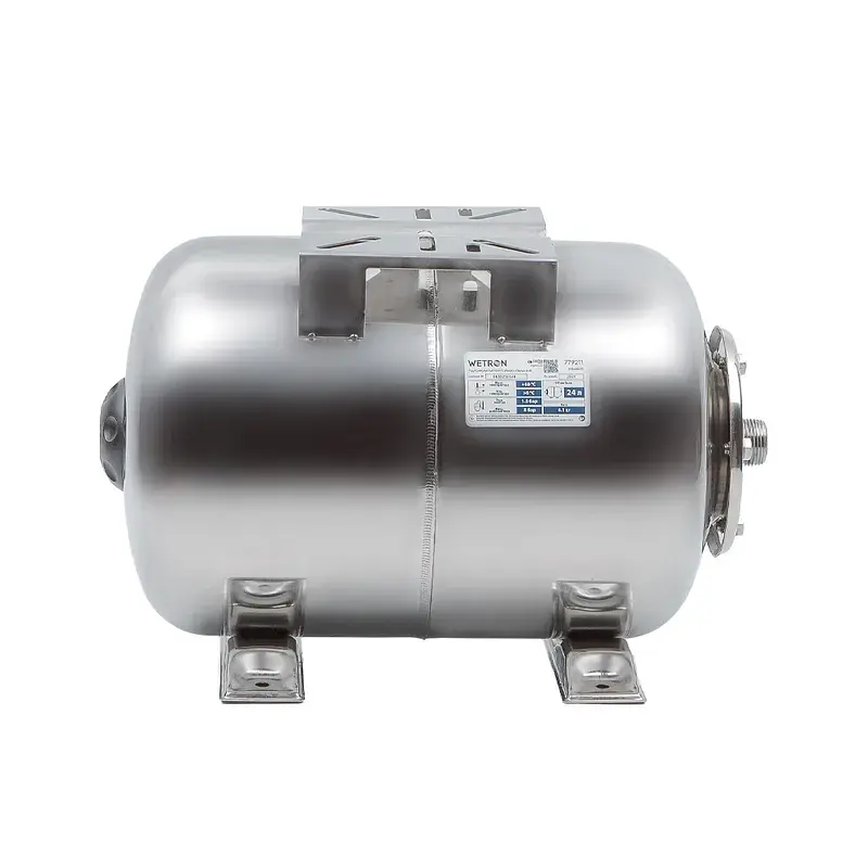 Гідроакумулятор горизонтальний 24л (нерж) WETRON HTw24SS (779211) - фото 4