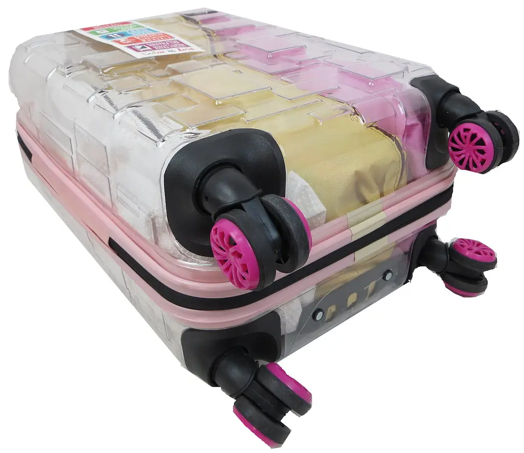 Валіза маленька My Luggage ABS-пластик 55х34х25 см 42 л Прозора - фото 8