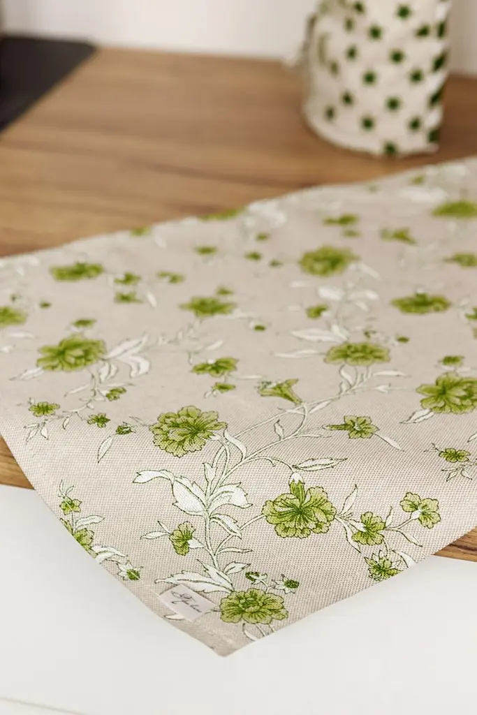 Салфетка сервировочная Прованс Хозяйка Цветы 45х35 см зеленая (31522) - фото 3