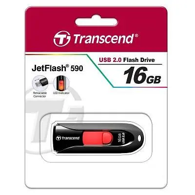 USB флеш накопичувач Transcend 16Gb JetFlash 590 (TS16GJF590K) - фото 5