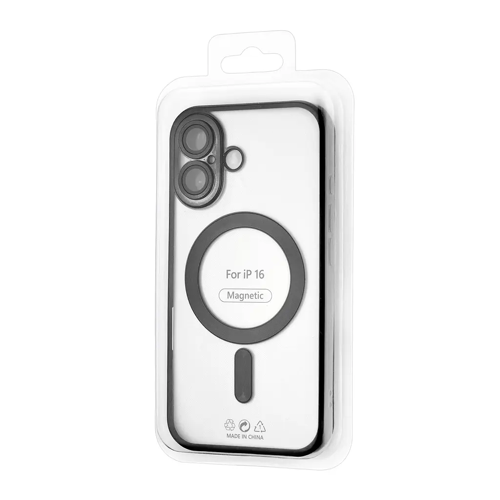 Чохол Ductil Metallic Edge with MagSafe (Protected Camera & Lens) iPhone 16 Black - фото 2