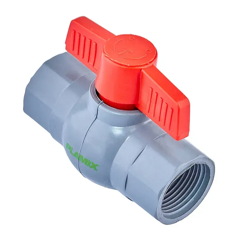 Кран кульовий Plamix PVF-1" FF PVC PM0627