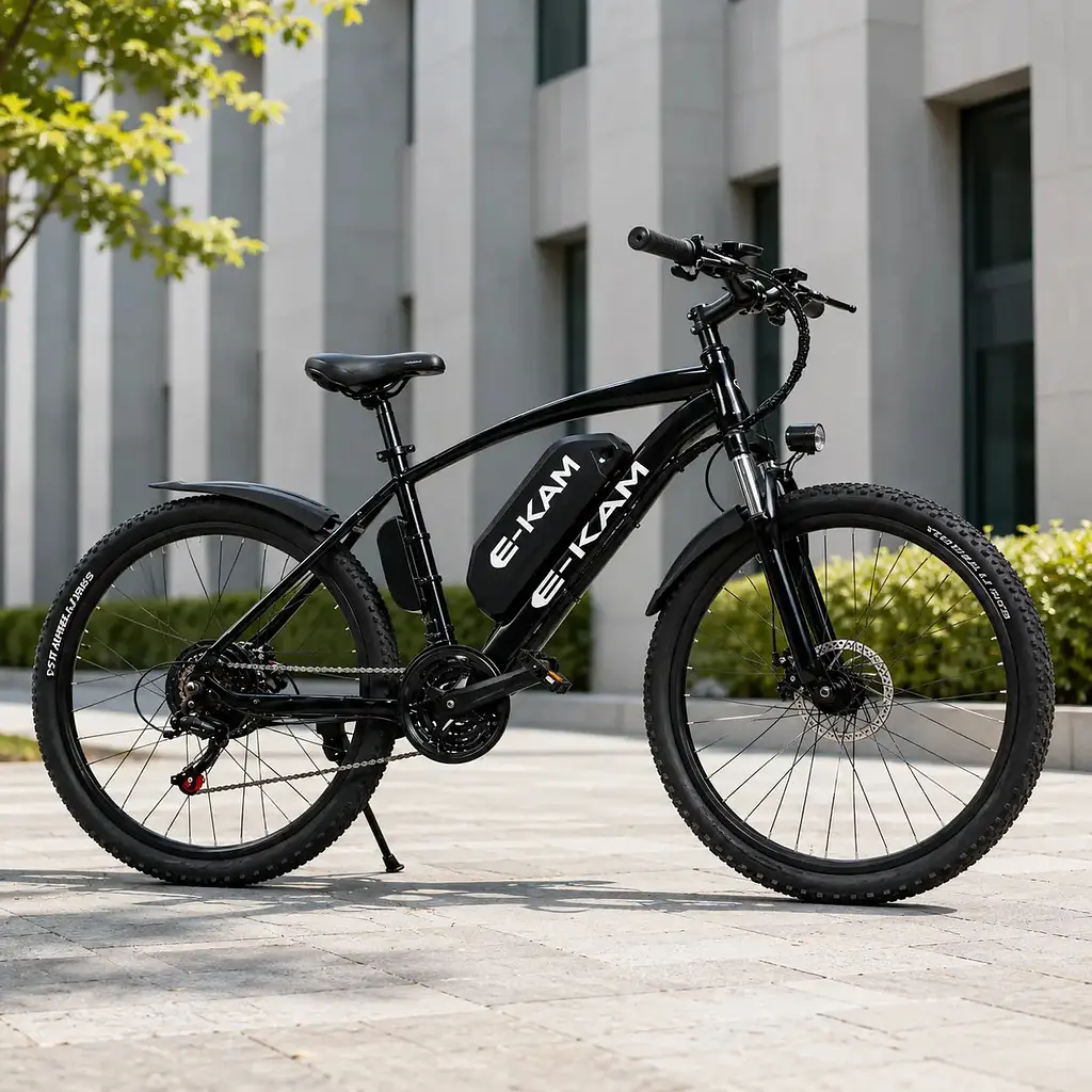 Електровелосипед E-KAM KM-E11 26" (1000W, 48V, 13Ah) з Подвійною Амортизацією Електробайк ЕКАМ - фото 2