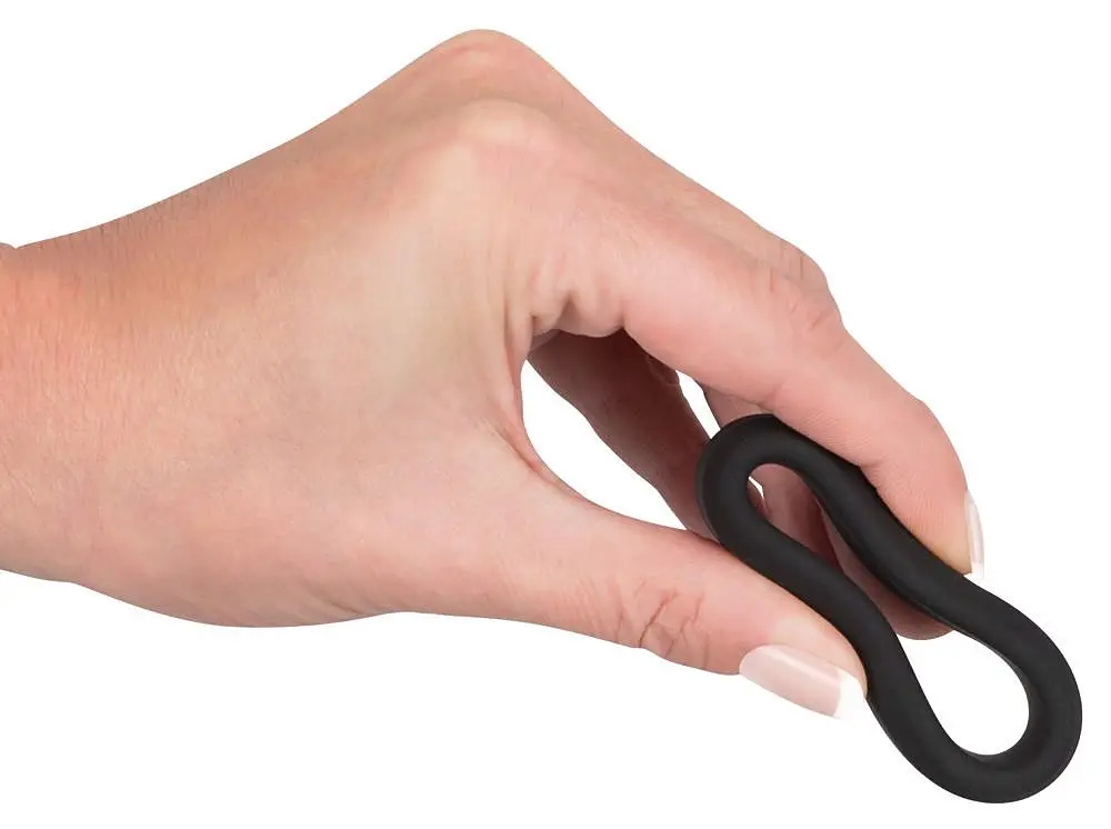 Ерекційне кільце Black Velvets Cock Ring 3.8 см чорний - фото 10