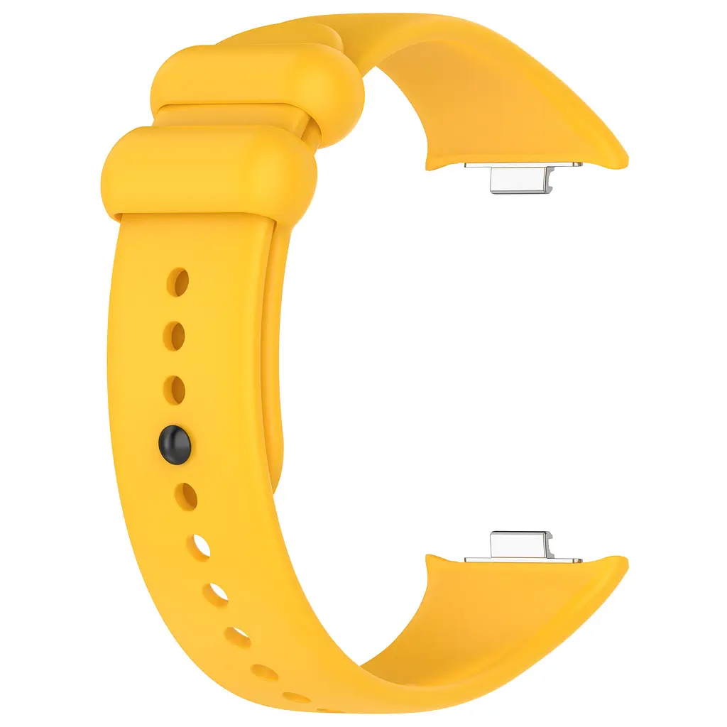 Силіконовий ремінець для фітнес браслетів Xiaomi Mi Band 8 Pro/9 Pro Redmi Watch 4/5, Silicone, yellow, зі зручною застібкою, на фітнес трекер та смарт годинник, ArmorStandart (ARM73967) - фото 3