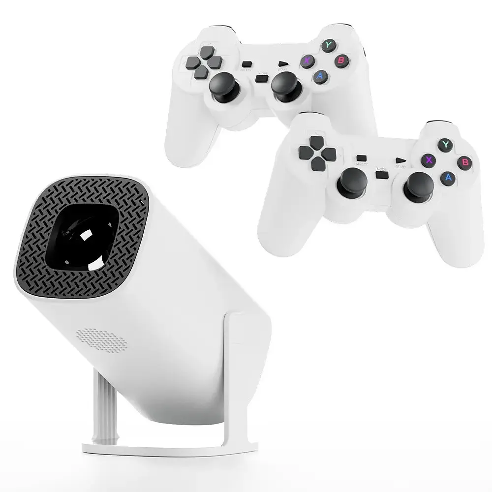 Ігровий проектор Smart TV 3D Game для кіно та ігор смарт домашній кінотеатр з джойстиками 4K Android 11 1080P 1280*720P HD Dual Wi-Fi 6 Bluetooth 5.0 з пультом ДУ 30000 ігор SD 64GB UKC P30 Max - фото 8