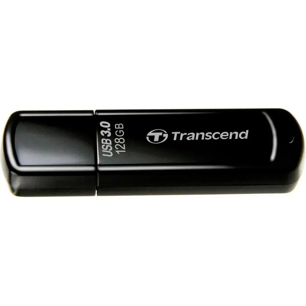 USB флеш-накопичувач Transcend JetFlash 700 128GB USB-A 3.0 Black (TS128GJF700) [90891] - фото 2