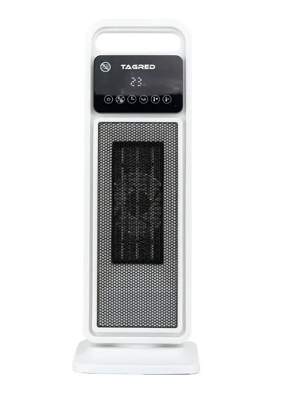 Тепловентилятор Tagred 2,0 кВт, площа обігріву 20 кв.м., білий, підлоговий (TA931) - фото 3