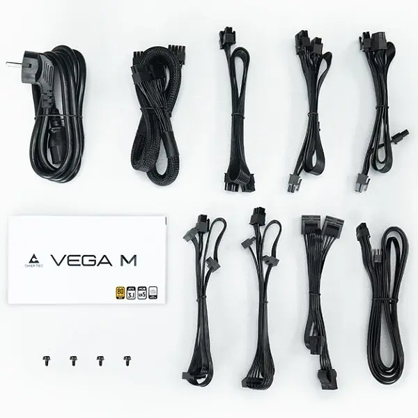Блок живлення 750W Chieftec VEGA PPG-750-C ATX 3.1 135mm, 80+ Золотистий, Fully modular, Retail - фото 8