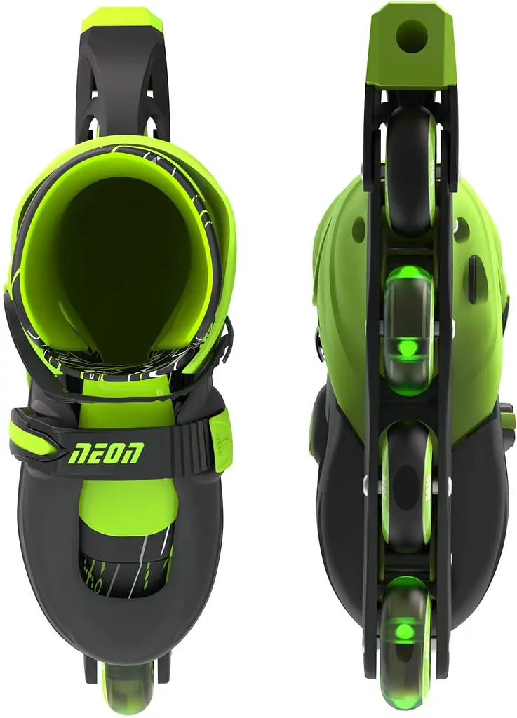 Роликові ковзани Neon Inline Skates розмір 34-37 зелені (NT08G4) - фото 3