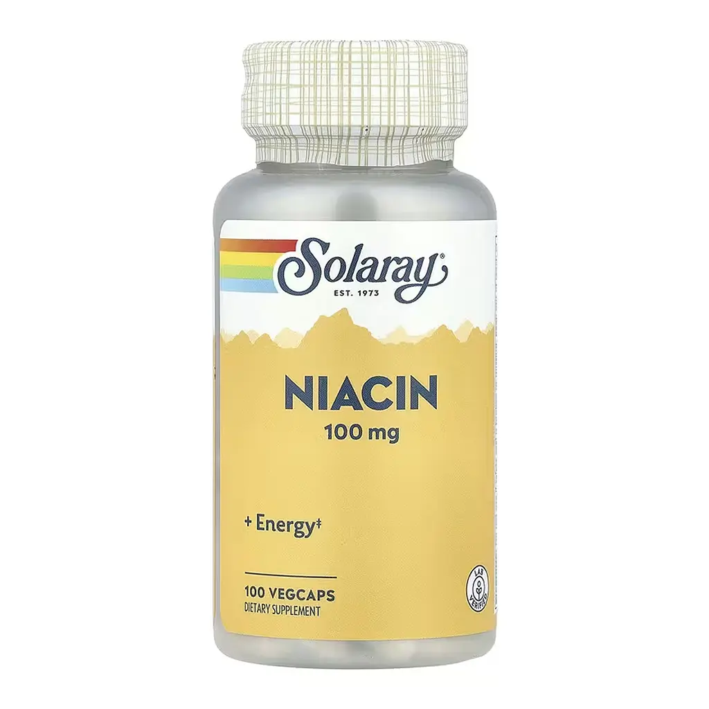 Ніацин (вітамін B3), Niacin 100 mg - 100 vcaps