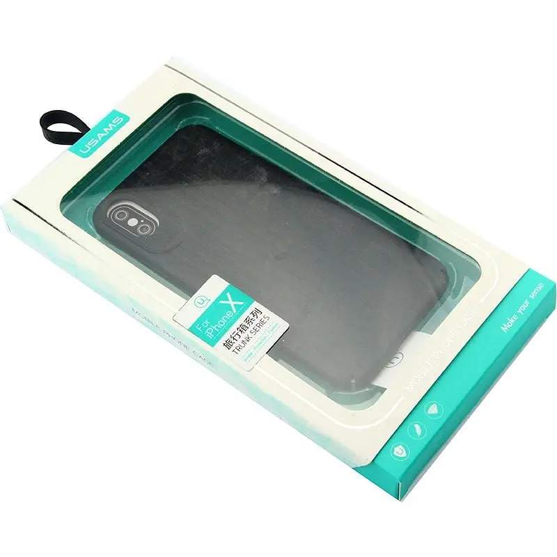 Чохол-накладка Usams Trunk Series Apple iPhone X Black - фото 2