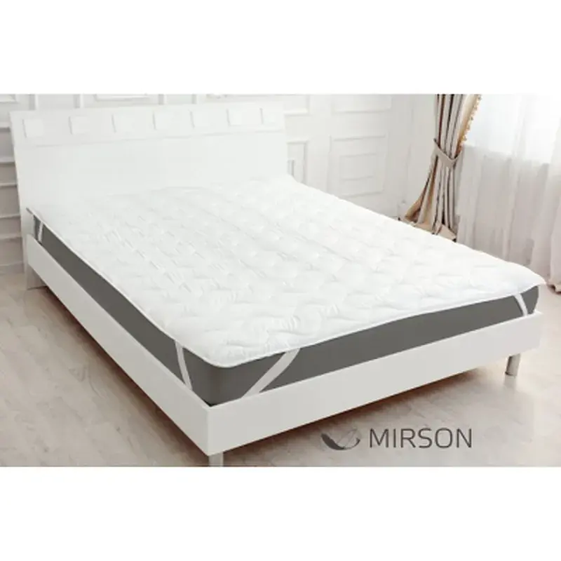 Наматрацник MirSon Eco Light №1712 EcoSilk Air-Soft звичайний на резинці по кутах White 180x200 см (2200002888349) - фото 2