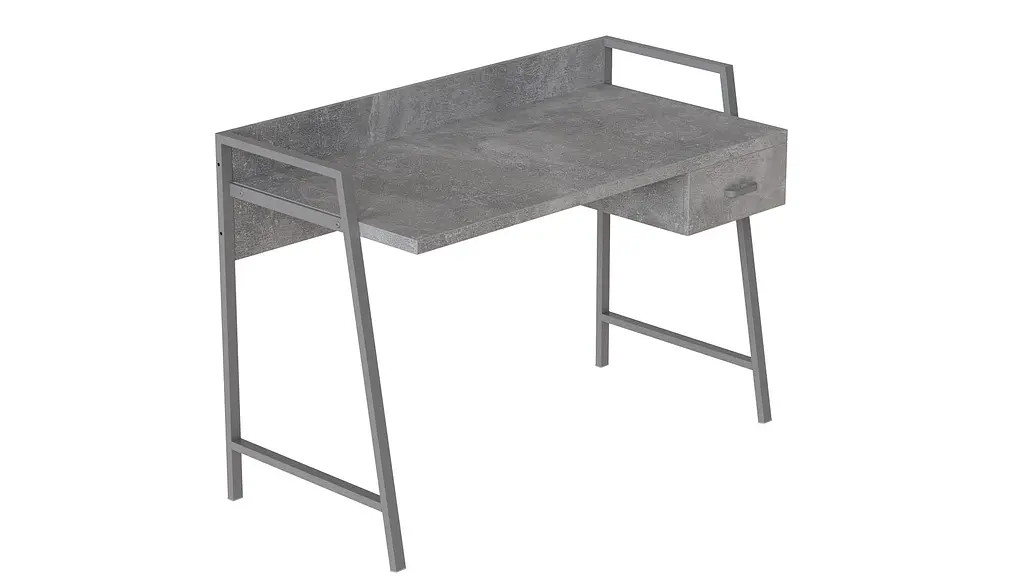 Письменный стол Ferrum-decor Комфорт 750x1000x600 Серый металл ДСП Бетон 32 мм (FRD-103435) - фото 2