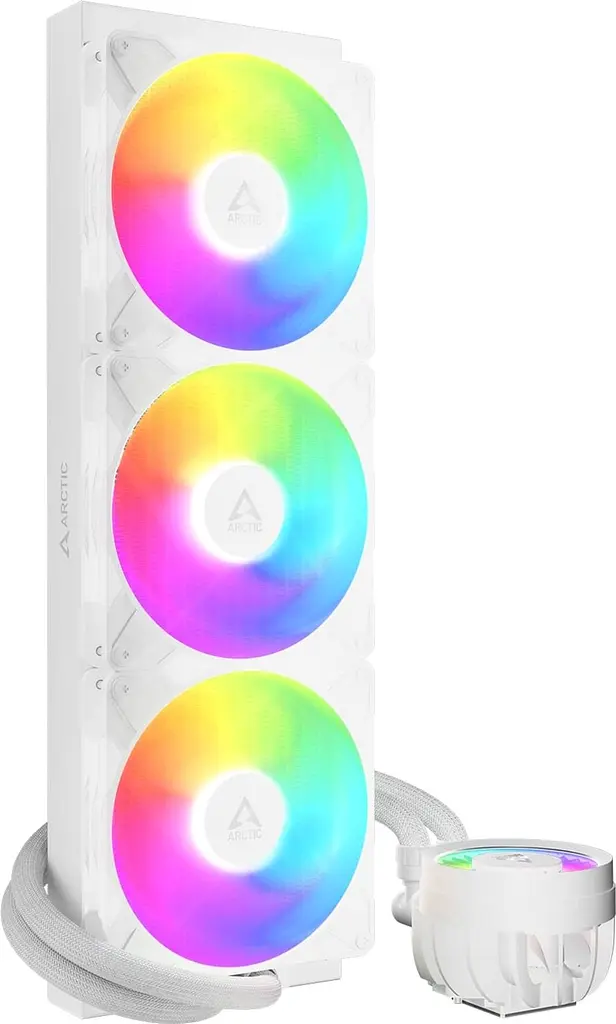 Система водяного охлаждения Arctic Liquid Freezer III Pro 420 A-RGB White (ACFRE00189A) - фото 2