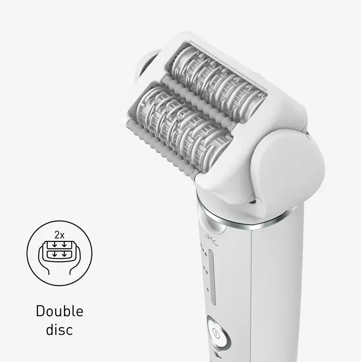 Panasonic Эпилятор пинцетный, аккумуляторный, пинцет.-60, влажн.+сух., насадок-2, футляр, белый - фото 3