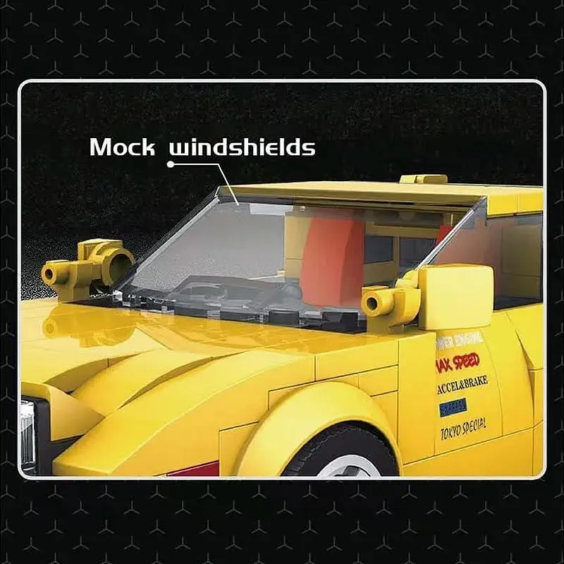 Набор для сборки Mold King Speed ​​Champions Mazda RX-7 FD3S с дисплеем, 27016 кубиков Initial D - фото 6