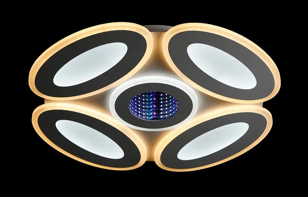 Люстра стельова LED Splendid Ray L78537/4+1, 200W, білий, сучасний стиль з пультом - фото 4