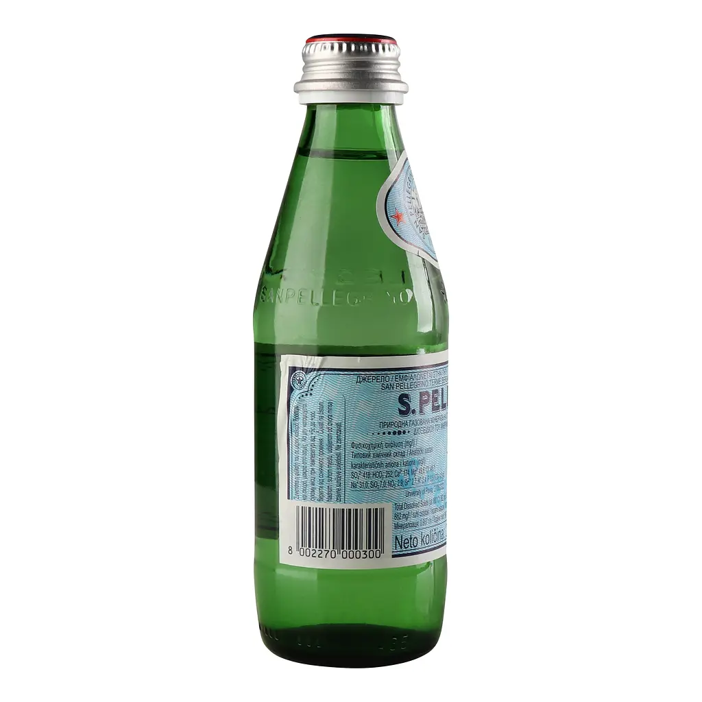 Мінеральна вода Sanpellegrino газована 0.25 л - фото 3