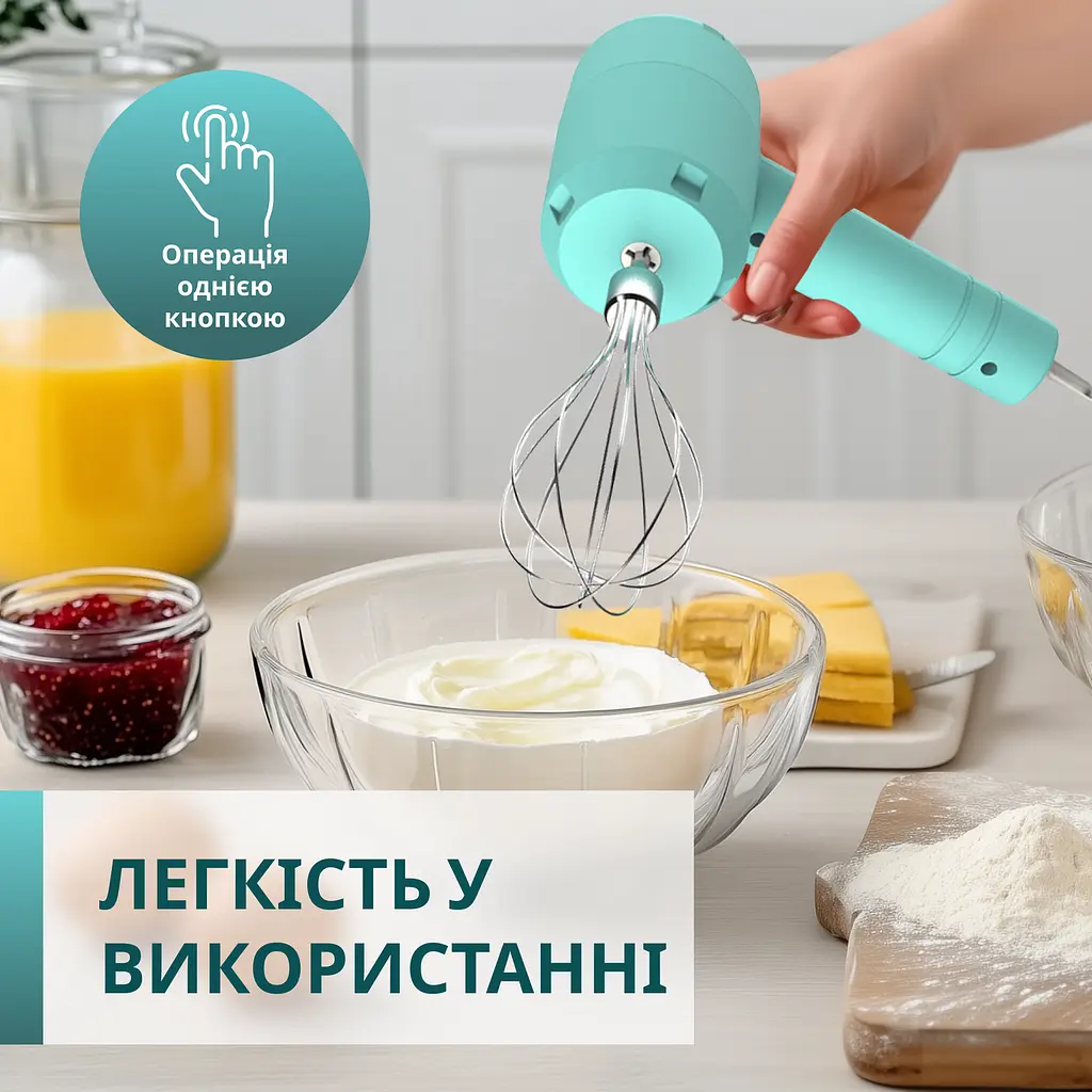 Акумуляторний USB міксер + подрібнювач продуктів ViO K03, 20W - фото 2