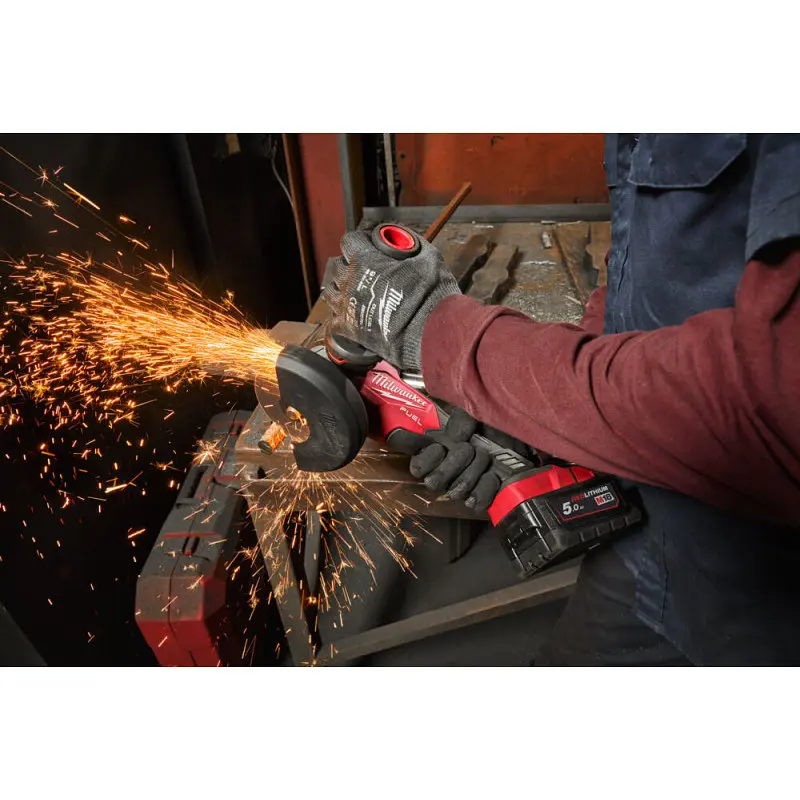 Шліфмашина кутова акумуляторна безщіткова MILWAUKEE, M18 CAG125X-0, діаметр 125мм + Диск алмазний MILWAUKEE DUH 125, діаметр 125 - фото 3